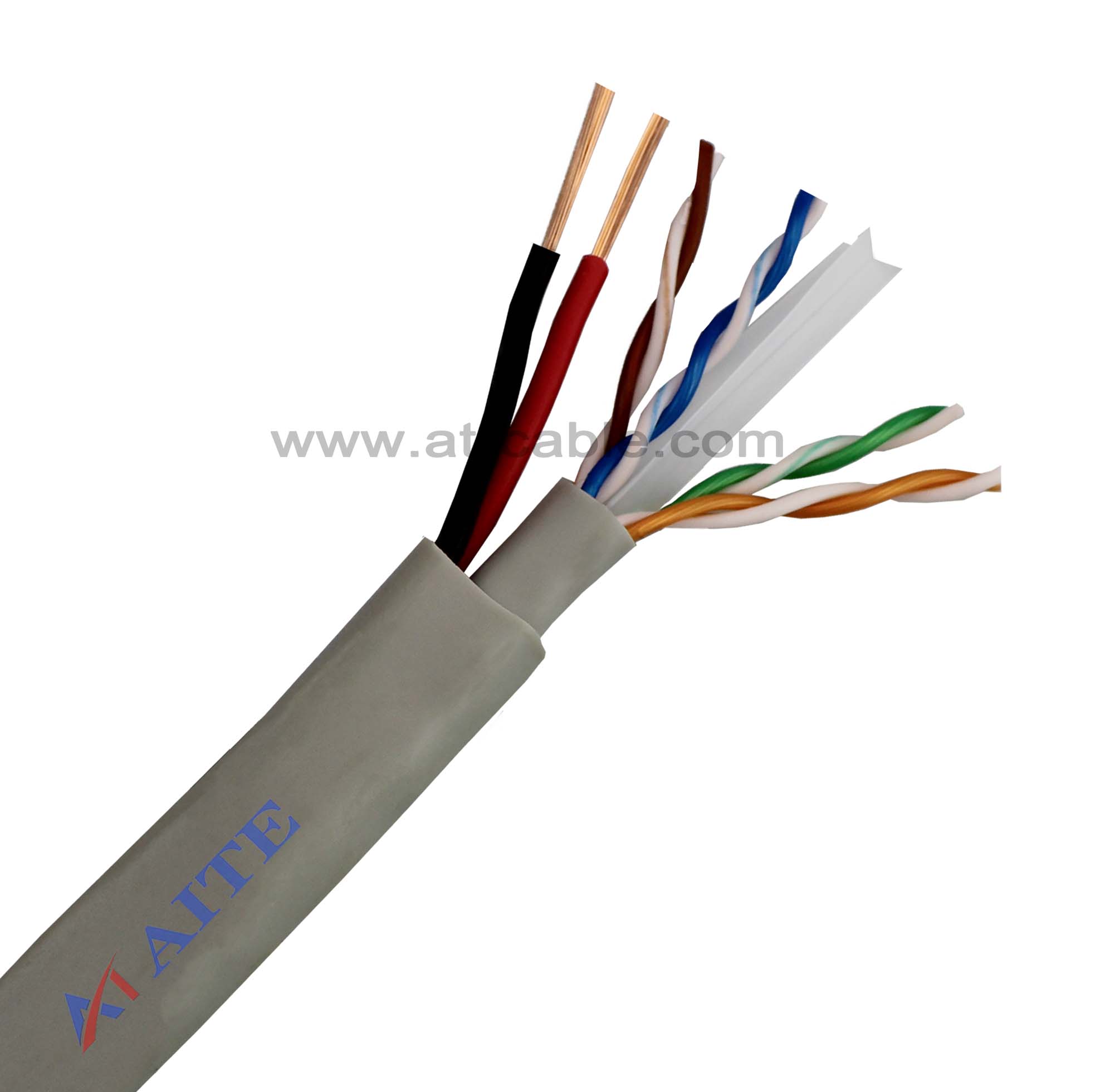 UTP CAT6+2C CCTV SIAMESE Cable